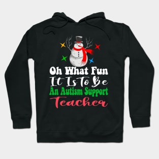 Oh What Fun Autism Support Teacher Hoodie